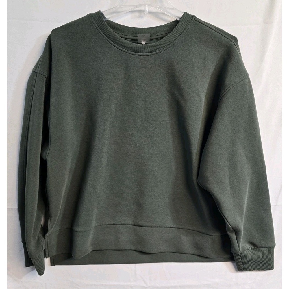 Calia  Soft Scuba Sweatshirt  Women's  XL Olive Green  Relaxed